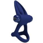 PRETTY LOVE - MAT DOBLE ANILLO CON VIBRACIÓN  ESTIMULADOR AZUL - Imagen 3