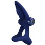 PRETTY LOVE - MAT DOBLE ANILLO CON VIBRACIÓN  ESTIMULADOR AZUL - Imagen 2