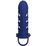 PRETTY LOVE - ALTAF ANILLO VIBRADOR CON FUNDA DE SILICONA AZUL - Imagen 5