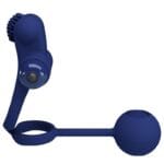 PRETTY LOVE - REMINGTON DOBLE ANILLO VIBRADOR CON PLUG AZUL - Imagen 2