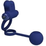 PRETTY LOVE - REMINGTON DOBLE ANILLO VIBRADOR CON PLUG AZUL - Imagen 3