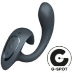 SATISFYER - G FOR GODDESS 1 VIBRADOR RABBIT GRIS OSCURO - Imagen 2
