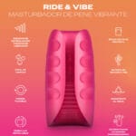 DUREX - TOY MASTURBADOR VIBRADOR RIDE  VIBE - Imagen 2