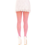 LEG AVENUE - MEDIAS CON ABERTURAS CORAZON LAZOS ROSA - Imagen 2