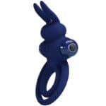 PRETTY LOVE - DAREY DOBLE ANILLO VIBRADOR RABBIT AZUL - Imagen 2