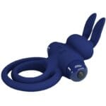 PRETTY LOVE - DAREY DOBLE ANILLO VIBRADOR RABBIT AZUL - Imagen 4