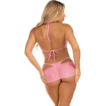 LEG AVENUE - SET TRES PIEZAS DIAMANTES AMARILLO S/M - Imagen 2