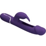PRETTY LOVE - KAMPAS VIBRADOR RABBIT 3 EN 1 MULTIFUNCIÓN CON LENGUA VIOLETA - Imagen 5