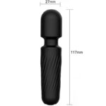 ARMONY - YOUR MAGIC MASAJEADOR  VIBRADOR RECARGABLE 10 VIBRACIONES NEGRO - Imagen 5