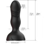 ARMONY - EXTREME A BLOOM ROSA VIBRADOR  PLUG ANAL CONTROL REMOTO NEGRO - Imagen 5