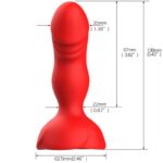 ARMONY - EXTREME A BLOOM ROSA VIBRADOR  PLUG ANAL CONTROL REMOTO ROJO - Imagen 5