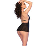 CHILIROSE - CR 4720 BABYDOLL  TANGA NEGRO S - Imagen 2