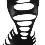 SUBBLIME - 952266 VESTIDO DE REJILLA ELÁSTICO MANGA LARGA NEGRO TALLA ÚNICA - Imagen 4