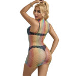 SUBBLIME - 952433 VESTIDO DE REJILLA SIN MANGAS CON CUELLO ALTO ARCOIRIS TALLA ÚNICA - Imagen 2