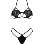 LIVCO CORSETTI FASHION - JIMENA LC 20216 SUJETADOR + TANGA NEGRO TALLA ÚNICA - Imagen 3