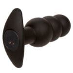 CALEXOTICS - ROCK BOTTOM PLUG ANAL CON CUENTAS 10 VIBRACIONES SILICONA NEGRO - Imagen 4