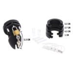 HIDDEN DESIRE - EXTREME JAULA DE CASTIDAD SILICONA TALLA S NEGRO - Imagen 3