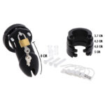 HIDDEN DESIRE - EXTREME JAULA DE CASTIDAD SILICONA TALLA L NEGRO - Imagen 3