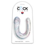 KING COCK - DOUBLE TROUBLE DILDO DOBLE 33 CM TRANSPARENTE - Imagen 2