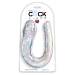 KING COCK - DOUBLE TROUBLE DILDO DOBLE 44 CM TRANSPARENTE - Imagen 2