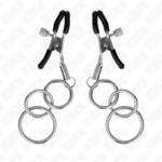 KINK - PINZAS PARA PEZONES CON 3 AROS 6 CM - Imagen 2