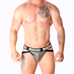 MACHO - MX27GR JOCK CUERO GRIS BEIGE XL - Imagen 5