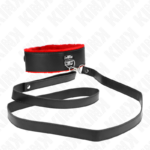 KINK - COLLAR CON CORREA 116 CM DE PIEL ROJO AJUSTABLE 40-48 CM X 6 CM - Imagen 4