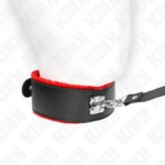 KINK - COLLAR CON CORREA 116 CM DE PIEL ROJO AJUSTABLE 40-48 CM X 6 CM - Imagen 2