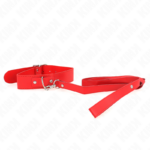 KINK - COLLAR CON CORREA 116 CM FINO ROJO AJUSTABLE 32-50 CM X 8 CM - Imagen 4