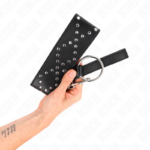 KINK - COLLAR CON CORREA 65 CM CON TACHUELAS PLATEADAS MODELO 3 AJUSTABLE 36-43 CM X 5 CM - Imagen 5