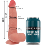 ROCKARMY - RANGER DILDO REALISTA DUAL DENSITY LIQUID SILICONE 22 CM -O- 3.6 CM - Imagen 3