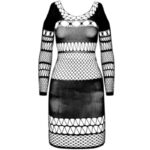 PASSION - BS 105 BODYSTOCKING NEGRO TALLA ÚNICA - Imagen 3