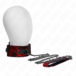 KINK - COLLAR CON CORREA 105 CM DE ENCAJE CON CINTURÓN DE CUERO REAL 44 X 5.5 CM - Imagen 5