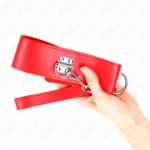 KINK - COLLAR CON CORREA 65 CM ANCHO ROJO AJUSTABLE 33.5-41 CM X 5 CM - Imagen 4