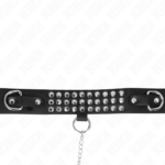KINK - COLLAR CON CORREA 65 CM CON BRILLOS AJUSTABLE 37-42 CM X 5.3 CM - Imagen 5
