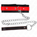 KINK - COLLAR CON CORREA 65 CM ROJO AJUSTABLE 36-43 CM X 5 CM - Imagen 5