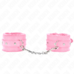 KINK - MUÑEQUERAS FORRADAS PREMIUM ROSA CON CORREA ROSA AJUSTABLE 17-29 CM X 6 CM