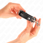 KINK - MUÑEQUERAS MINI NEGRO CON TACHUELAS AJUSTABLE 16-22 CM X 2 CM - Imagen 3