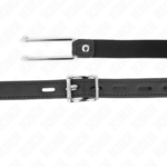 KINK - MORDAZA GANCHO DE METAL 11.5 CM CON CORREA DE POLIPIEL AJUSTABLE 39-58 CM X 2 CM - Imagen 4