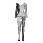 PASSION - BS 107 BODYSTOCKING BLANCO TALLA ÚNICA - Imagen 4
