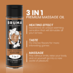 BRUMA - ACEITE DE MASAJE PREMIUM EFECTO CALOR SABOR TARTA AMERICANA 3 EN 1 - 100 ML - Imagen 4