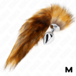 KINK - PLUG ANAL TALLA M 8 X 3.5 CM CON COLA SINTÉTICA 40 CM MARRÓN - Imagen 3