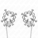 KINK - PINZAS PARA PEZONES FLOR METÁLICA CON CADENA - Imagen 2
