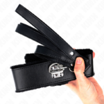 KINK - COLLAR CON CORREA 116 CM CON TACHUELAS PLATEADAS MODELO 4 NEGRO AJUSTABLE 40-48 CM X 6 CM - Imagen 5