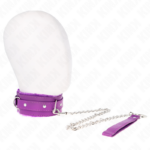 KINK - COLLAR CON CORREA 65 CM CON RESTRICCIONES MORADO AJUSTABLE 36-42 CM X 5.5 CM - Imagen 2