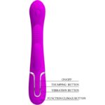 PRETTY LOVE - SHANIA TRIPLE VIBRADOR RABBIT MULTIFUNCIÓN ROSA - Imagen 5