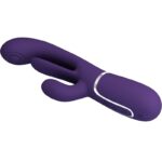 PRETTY LOVE - SHANIA TRIPLE VIBRADOR RABBIT MULTIFUNCIÓN MORADO - Imagen 5