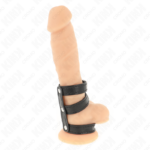 KINK - ANILLO PENE POLIPIEL TRIPLE CON CIERRE A PRESIÓN