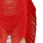 SUBBLIME - 954253 VESTIDO DE FLECOS + TANGA ROJO L/XL - Imagen 4