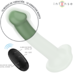 INTENSE - BECCA VIBRADOR CON VENTOSA 10 VIBRACIONES VERDE CONTROL REMOTO - Imagen 3